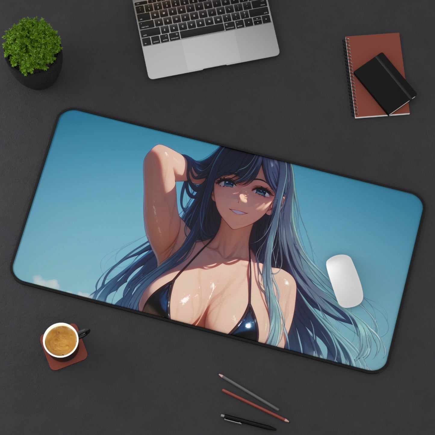 Beach Day Akane Kurogawa Desk Mat