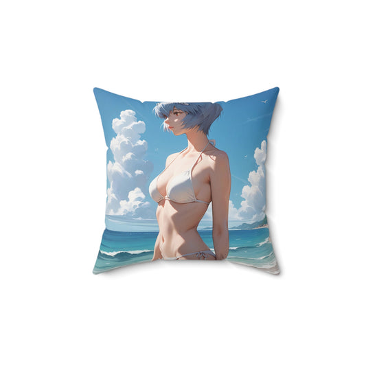 Bikini Rei Ayanami Spun Polyester Square Pillow