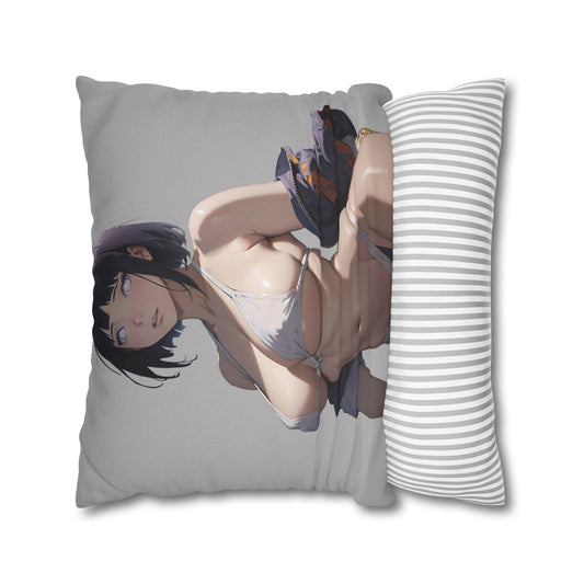 Bikini Hinata Spun Polyester Square Pillowcase