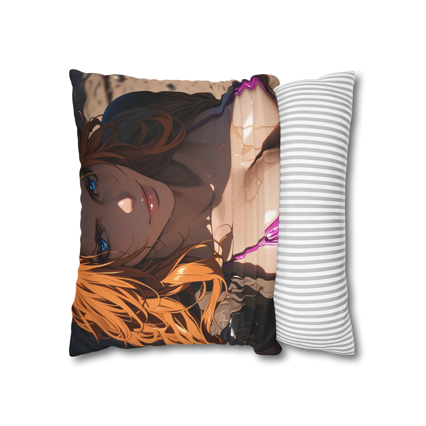 BLEACH-Rangiku01 Spun Polyester Square Pillowcase