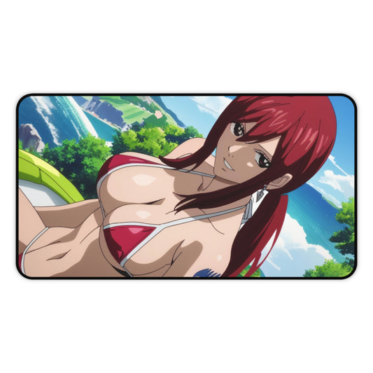 Beach Day Erza Scarlet Desk Mat