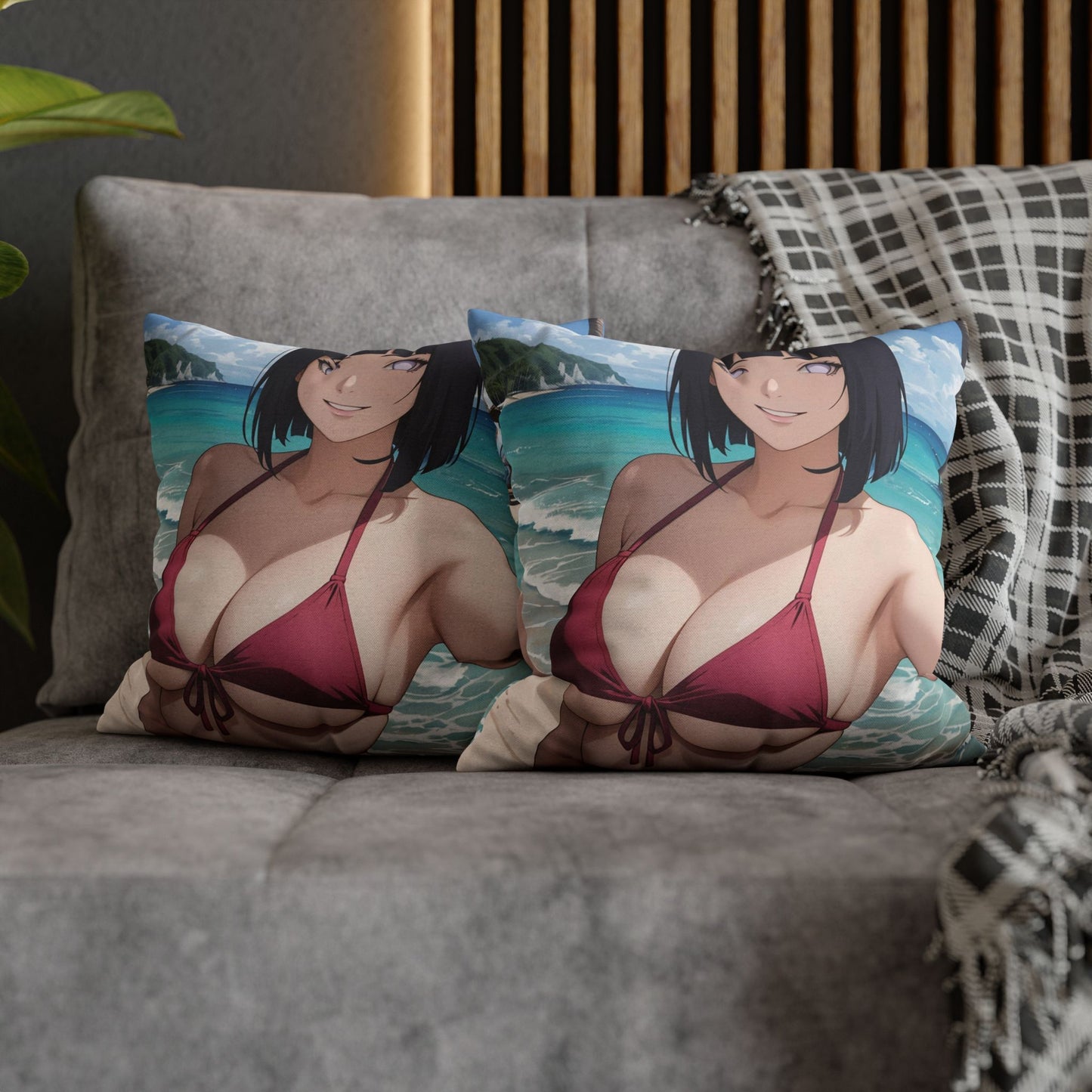 Naru - Hinata 01 Spun Polyester Square Pillowcase