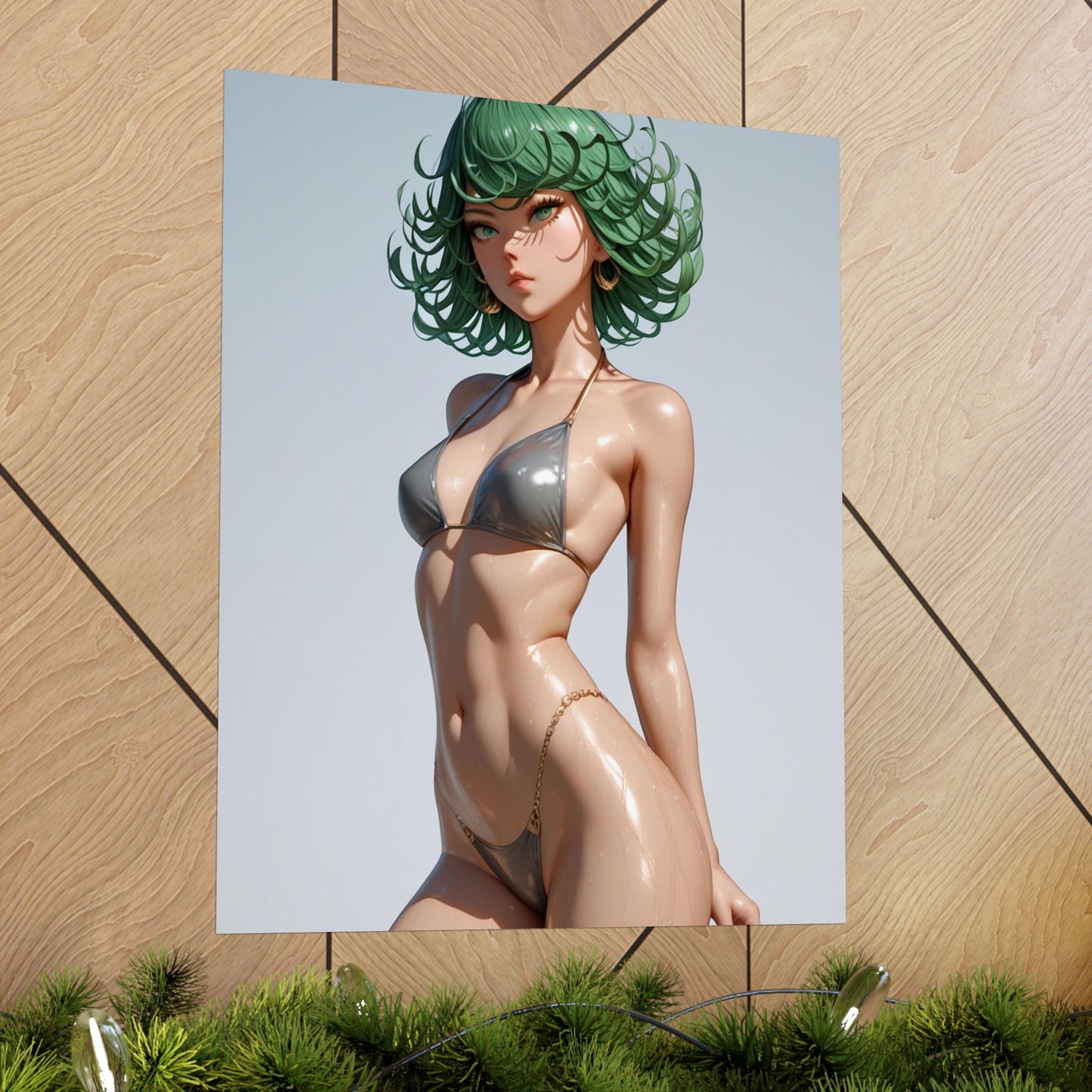 Beach Day Tatsumaki Matte Vertical Posters