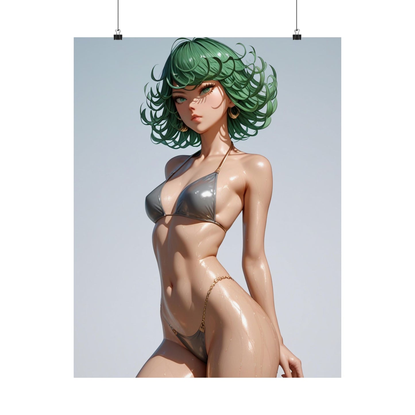 Beach Day Tatsumaki Matte Vertical Posters