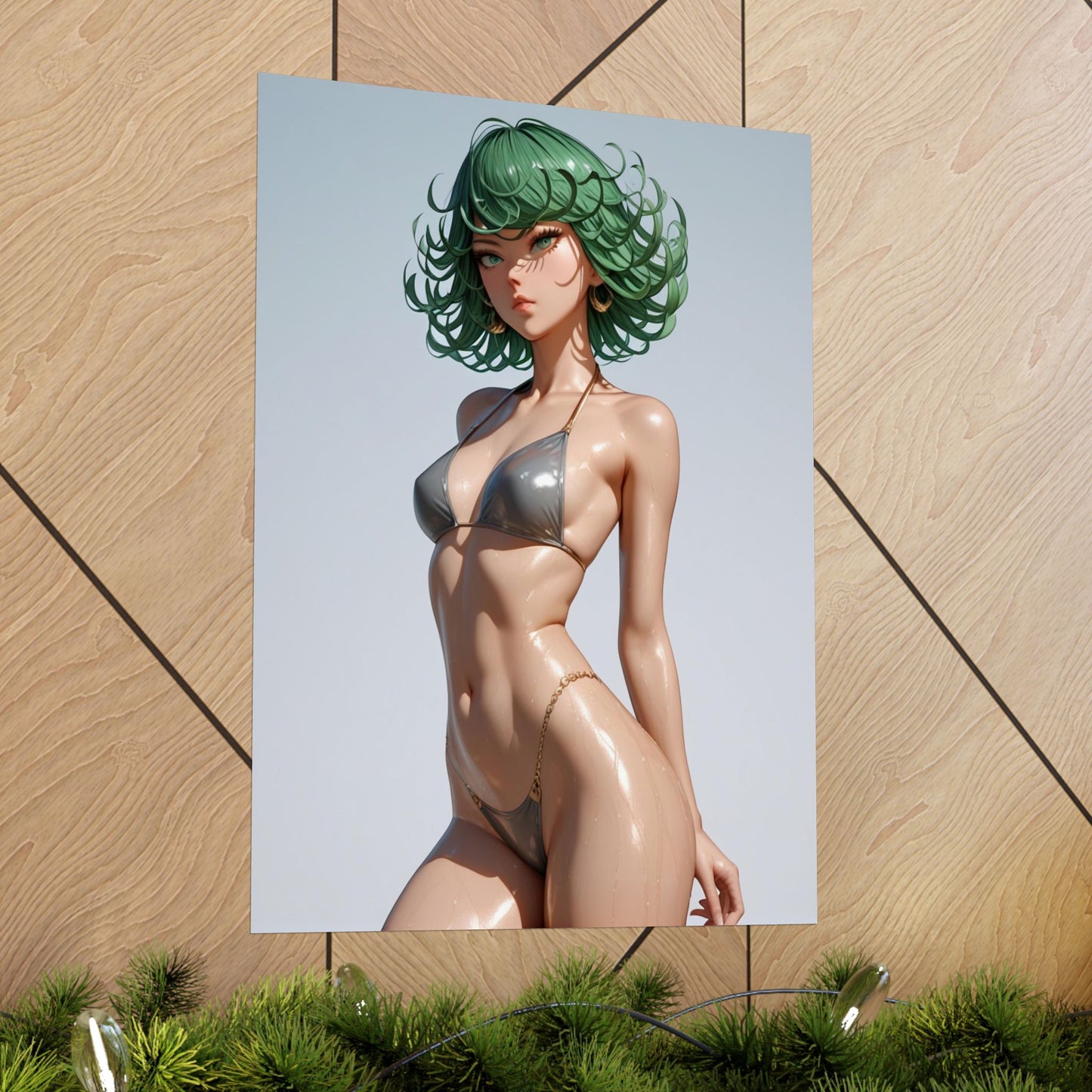 Beach Day Tatsumaki Matte Vertical Posters