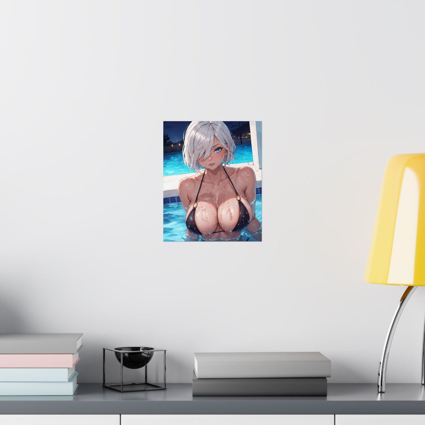 Seductive in Pool Matte Vertical Posters