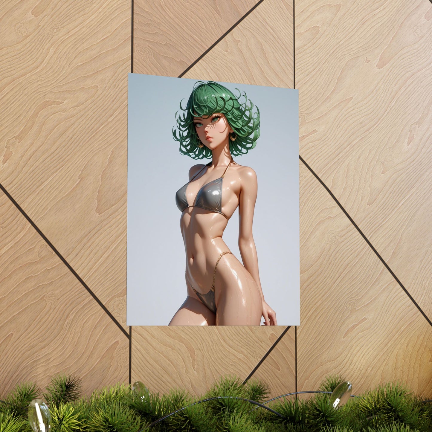 Beach Day Tatsumaki Matte Vertical Posters