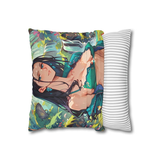 OP - Nico Robin 01 Spun Polyester Square Pillowcase