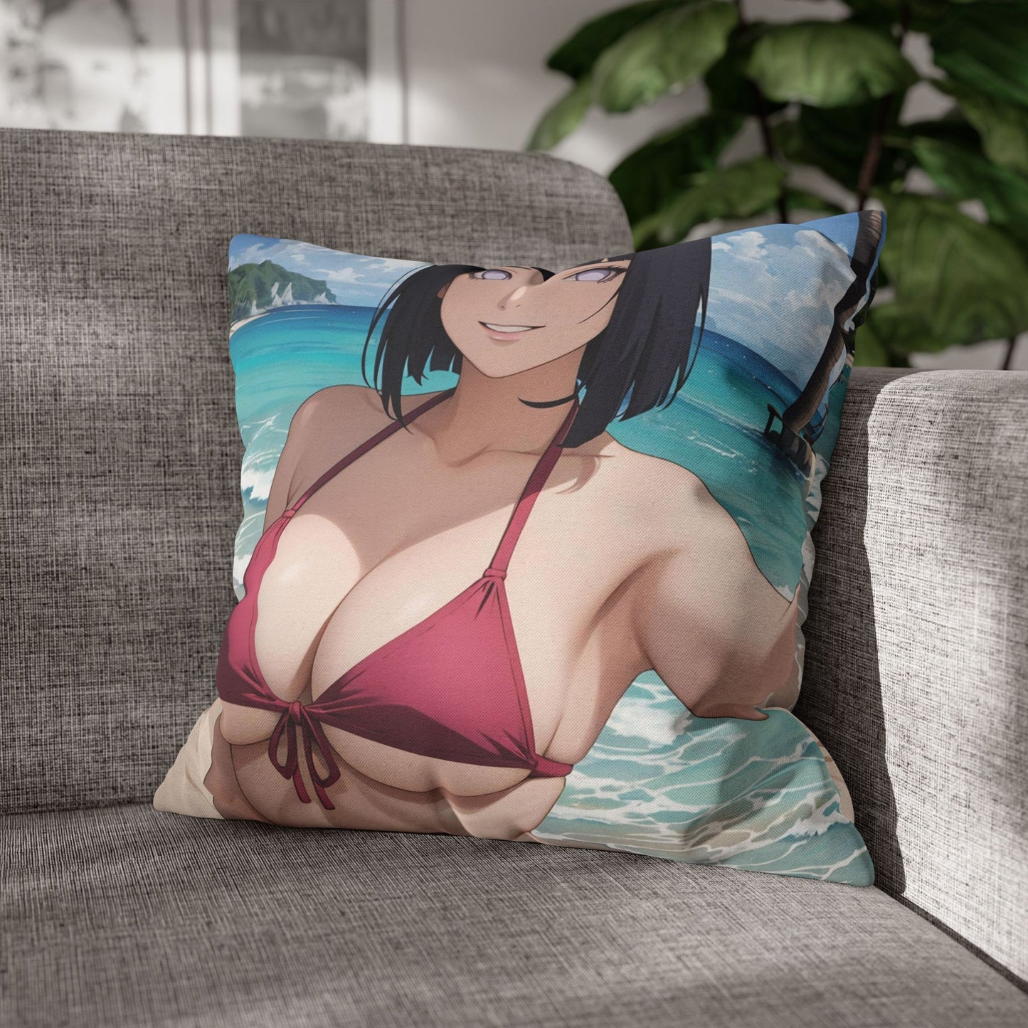 Naru - Hinata 01 Spun Polyester Square Pillowcase