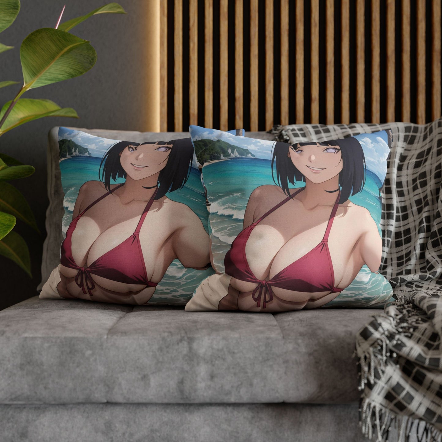 Naru - Hinata 01 Spun Polyester Square Pillowcase