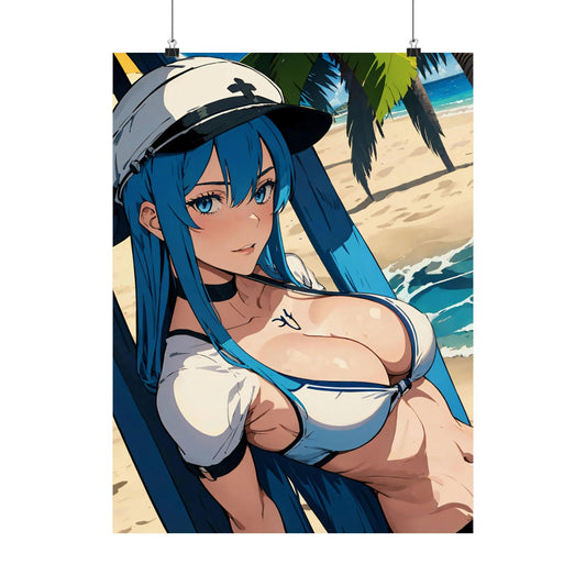 Beach Day Esdeath Matte Vertical Posters