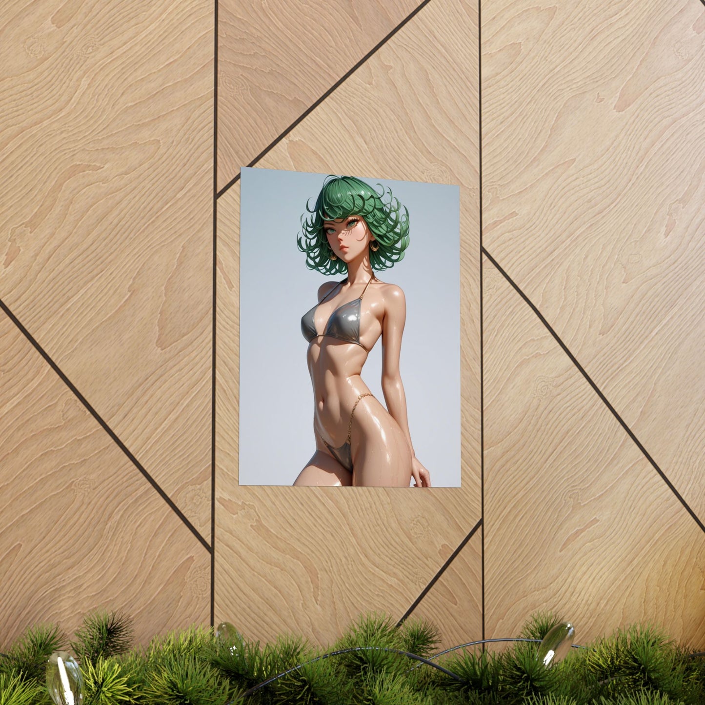 Beach Day Tatsumaki Matte Vertical Posters