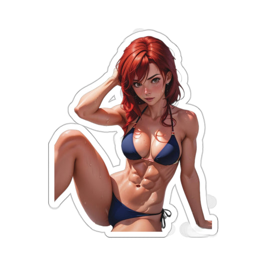 Bikini Redhead Kiss-Cut Stickers