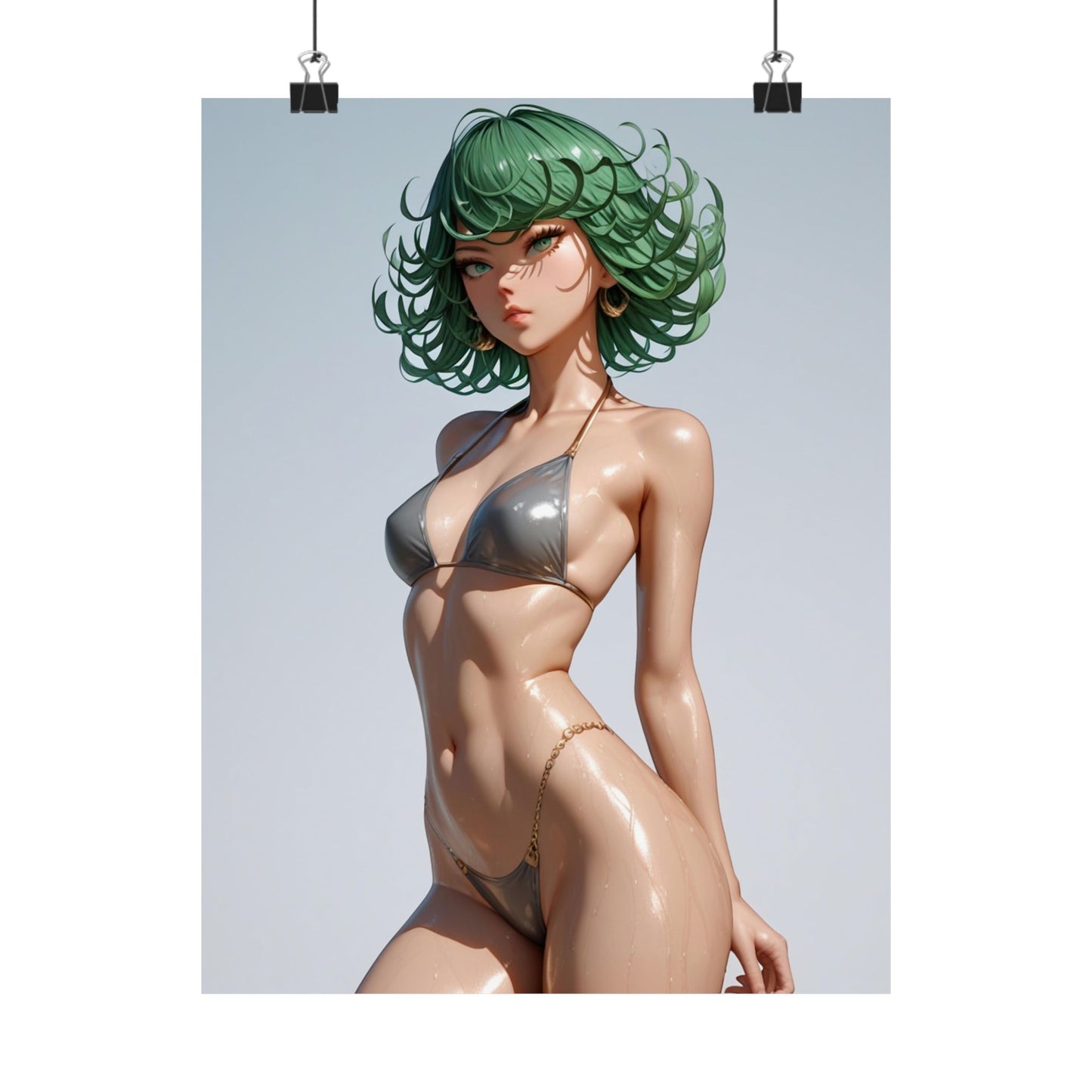 Beach Day Tatsumaki Matte Vertical Posters