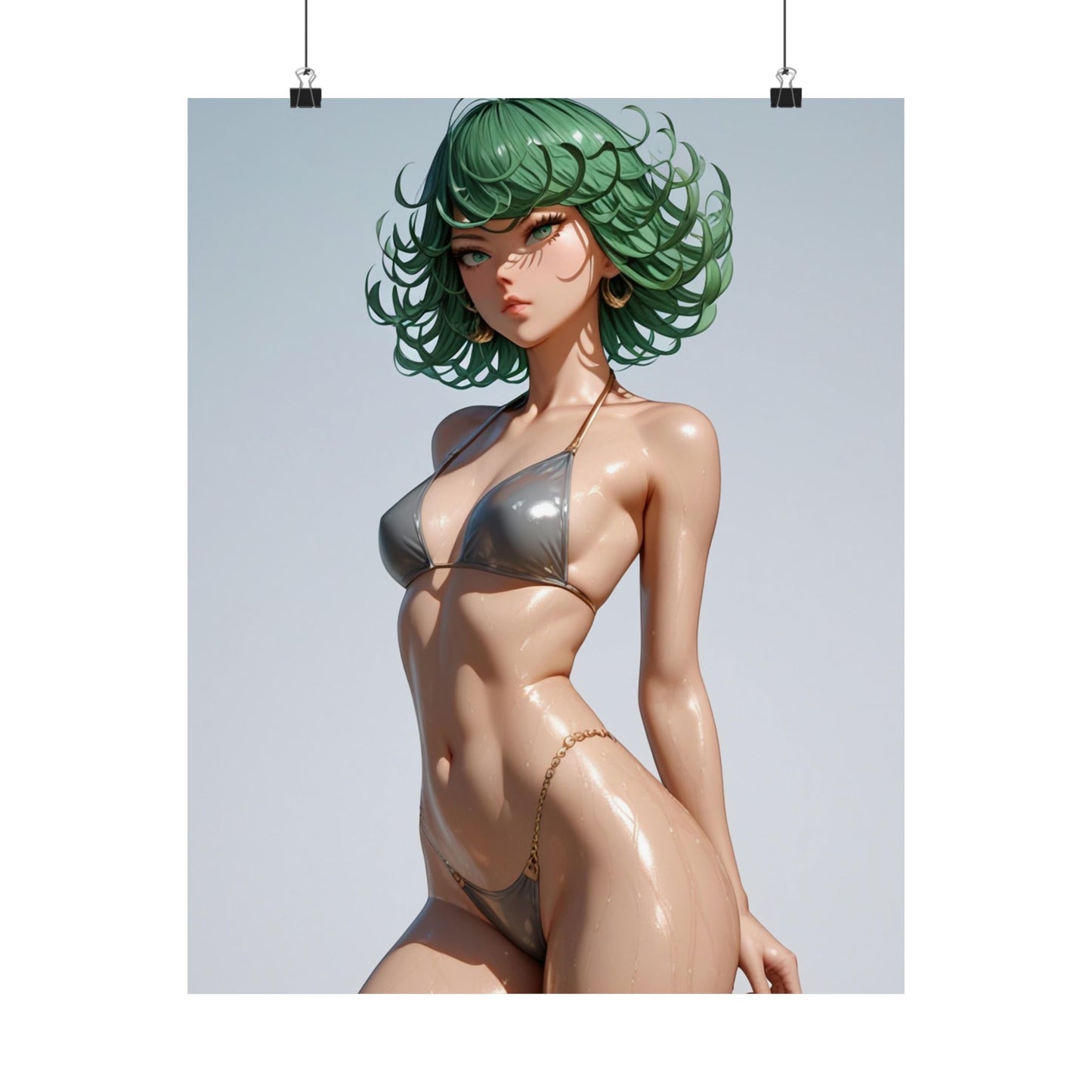 Beach Day Tatsumaki Matte Vertical Posters