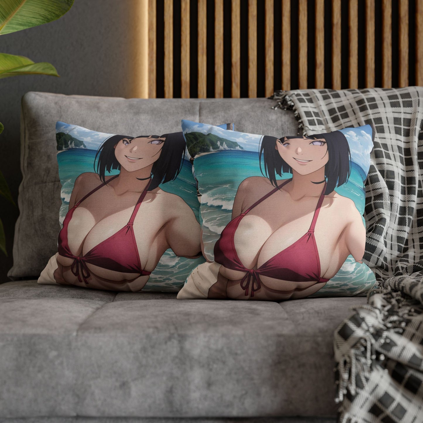 Naru - Hinata 01 Spun Polyester Square Pillowcase