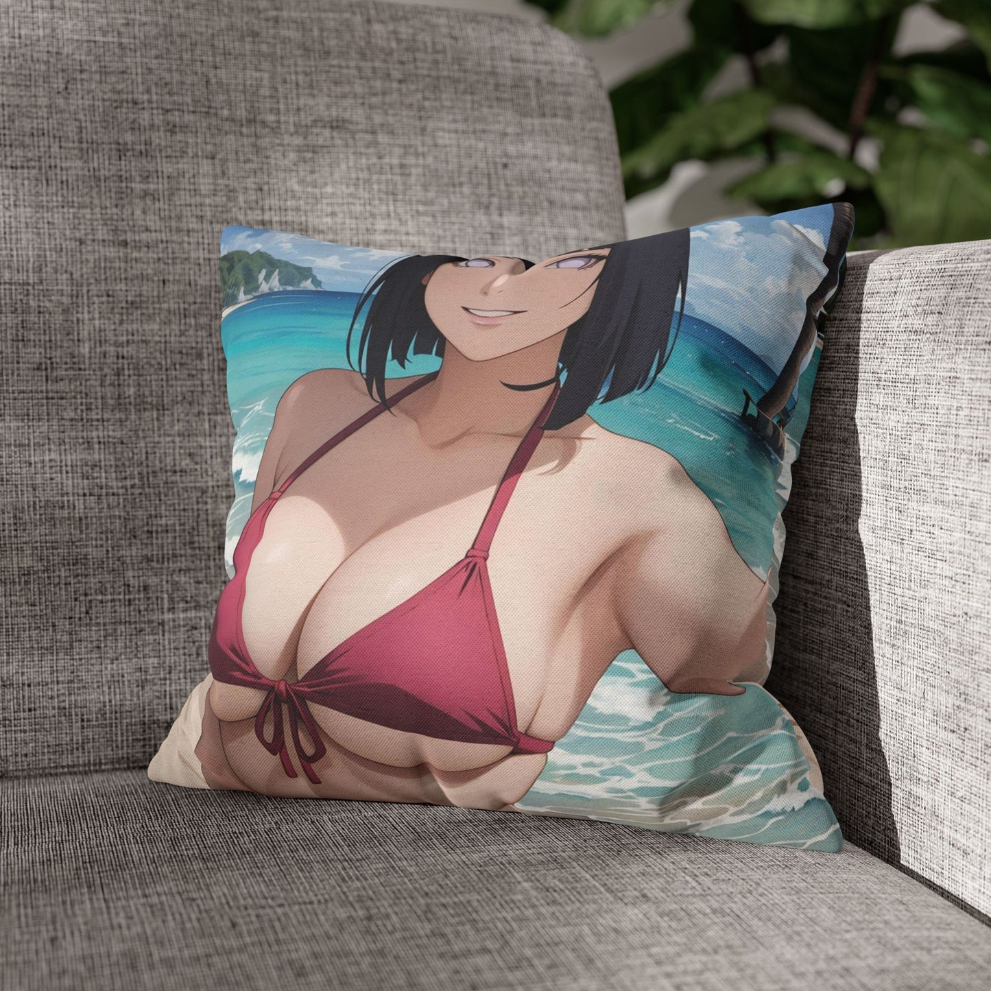 Naru - Hinata 01 Spun Polyester Square Pillowcase