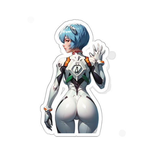 Suited Up Rei Ayanami Kiss-Cut Stickers