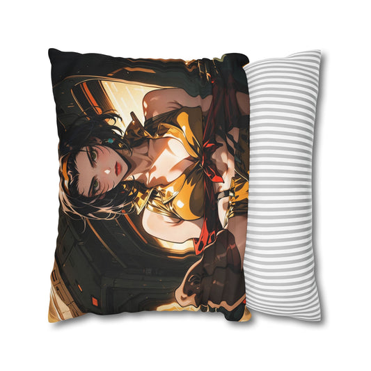 Faye Valentine Spun Polyester Square Pillowcase