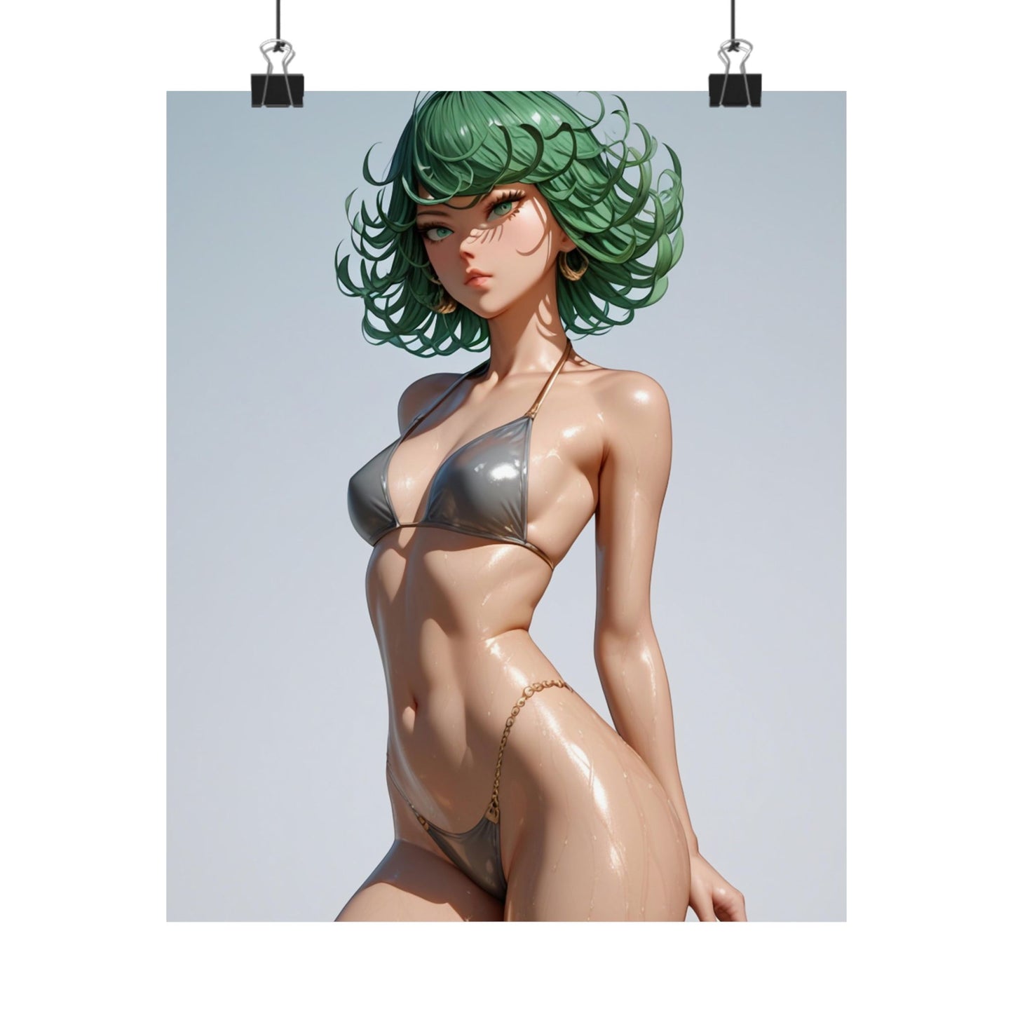 Beach Day Tatsumaki Matte Vertical Posters