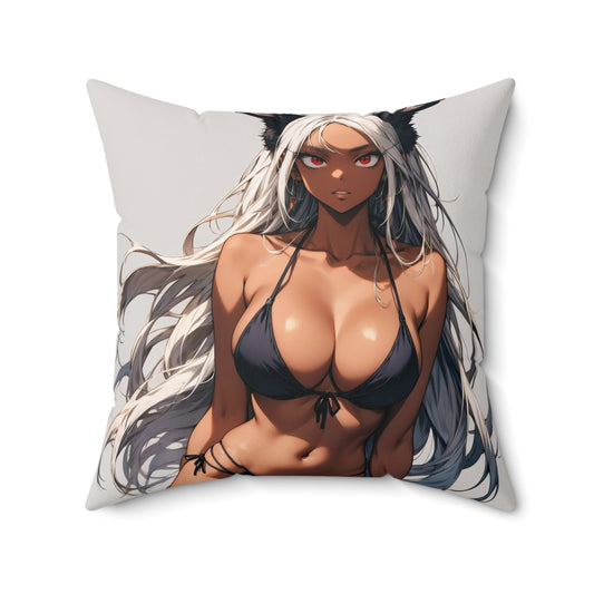 Bikini Mirko Spun Polyester Square Pillow