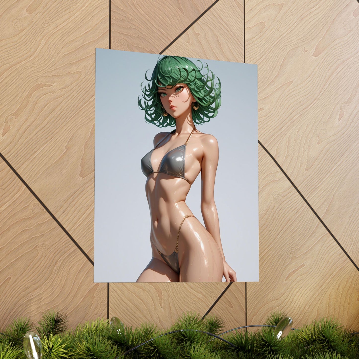 Beach Day Tatsumaki Matte Vertical Posters