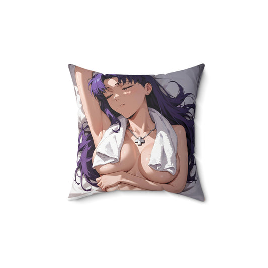 Bedtime Misato Katsuragi Spun Polyester Square Pillow