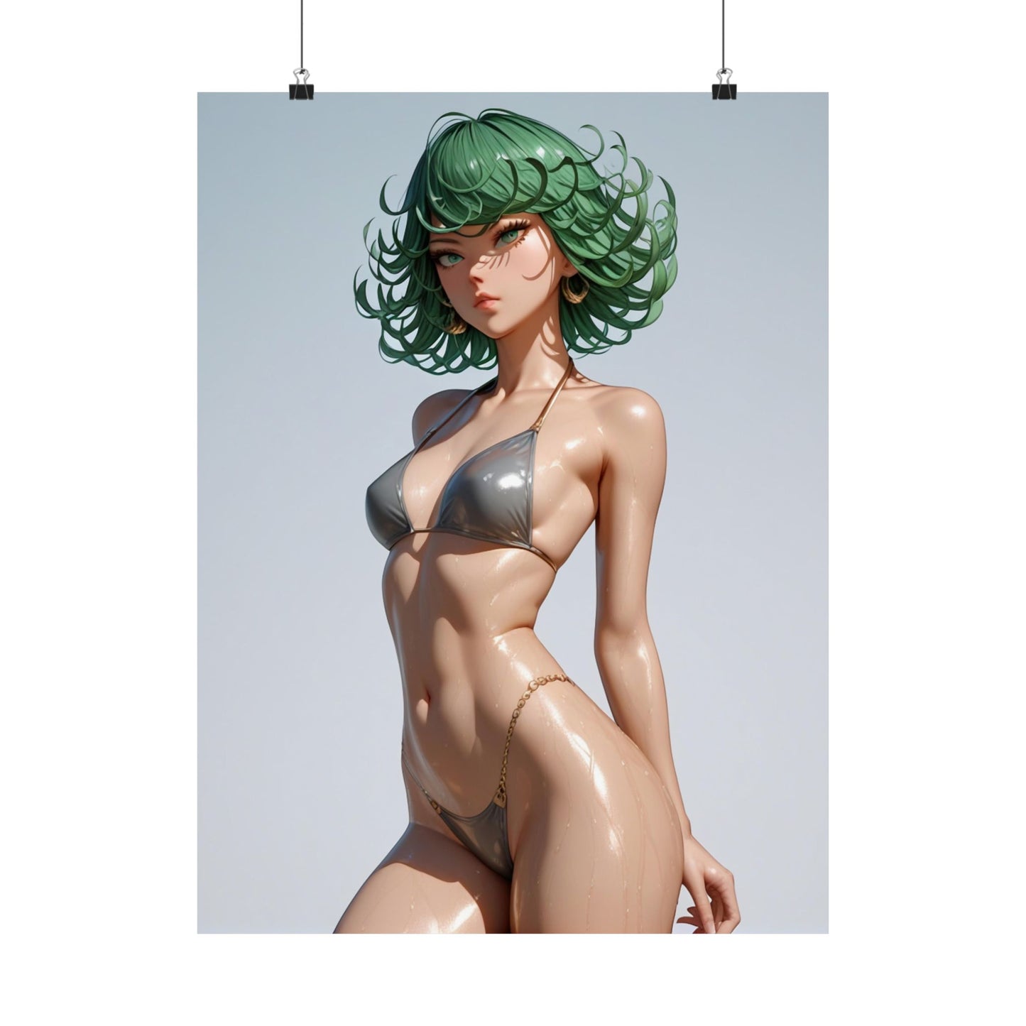 Beach Day Tatsumaki Matte Vertical Posters