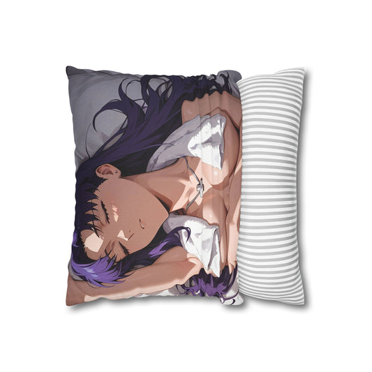 Bedtime Misato Katsuragi Spun Polyester Square Pillowcase