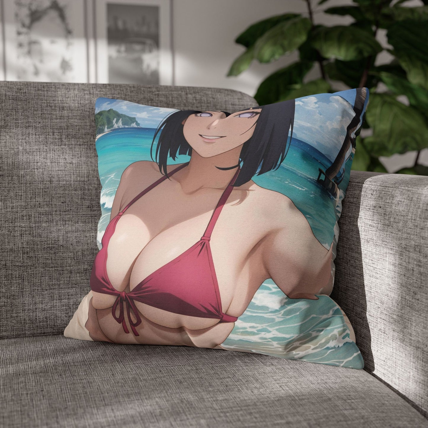 Naru - Hinata 01 Spun Polyester Square Pillowcase